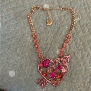Betsey Johnson heart necklace
